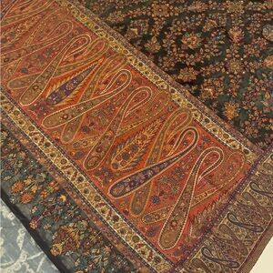 Colorful Paisley and Floral Scarf